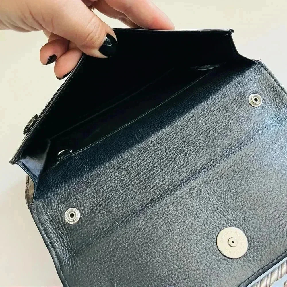 Brighton Alligator Embossed Leather Clutch/Organizer - Picture 10 of 13